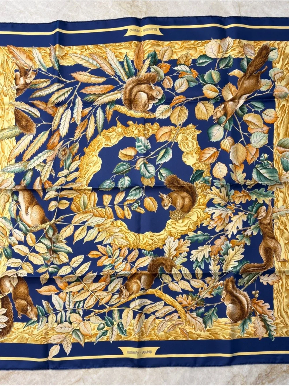 Vintage Hermès Nutcracker Silk Scarf Designed by Antoine De Jacquelot 1997